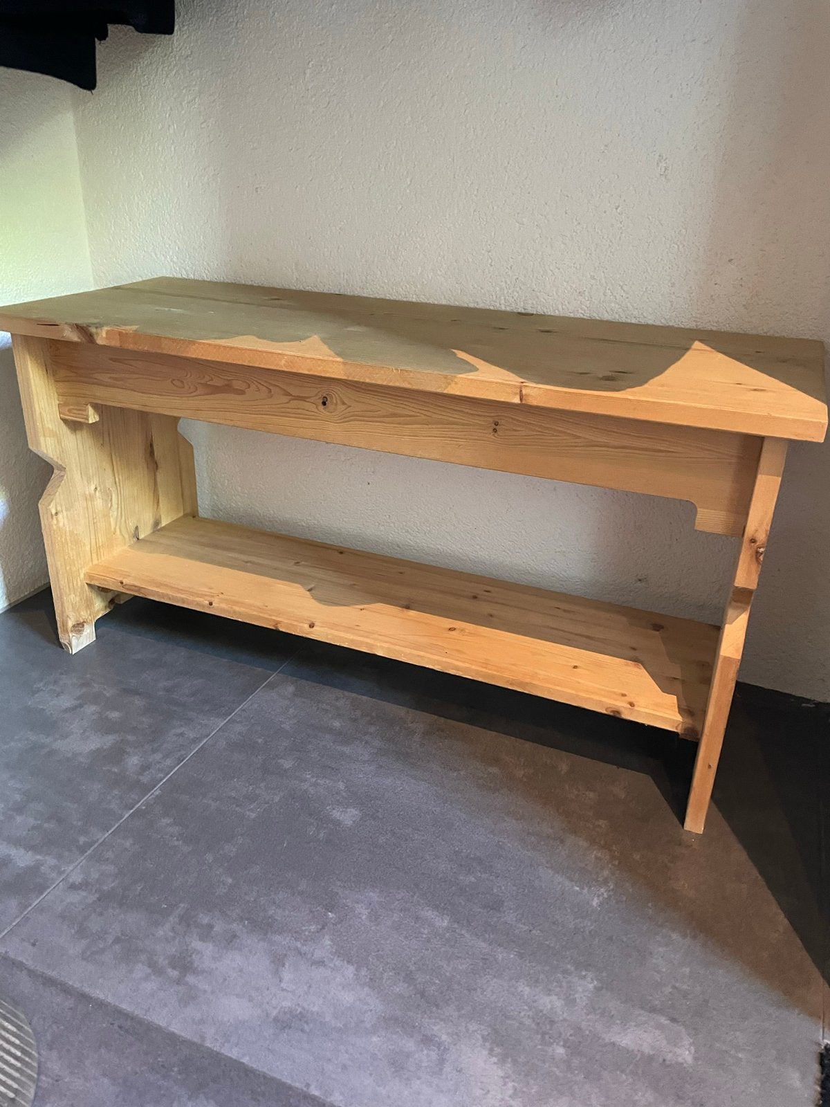 Houten schoenen bankje met opbergruimte, Ophalen of Verzenden