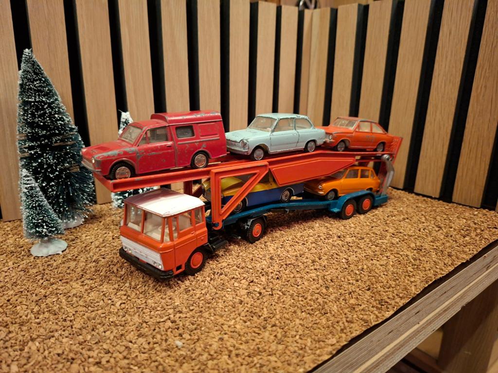 Lion car daf, Ophalen of Verzenden, Zo goed als nieuw, Bus of Vrachtwagen, Lion Toys