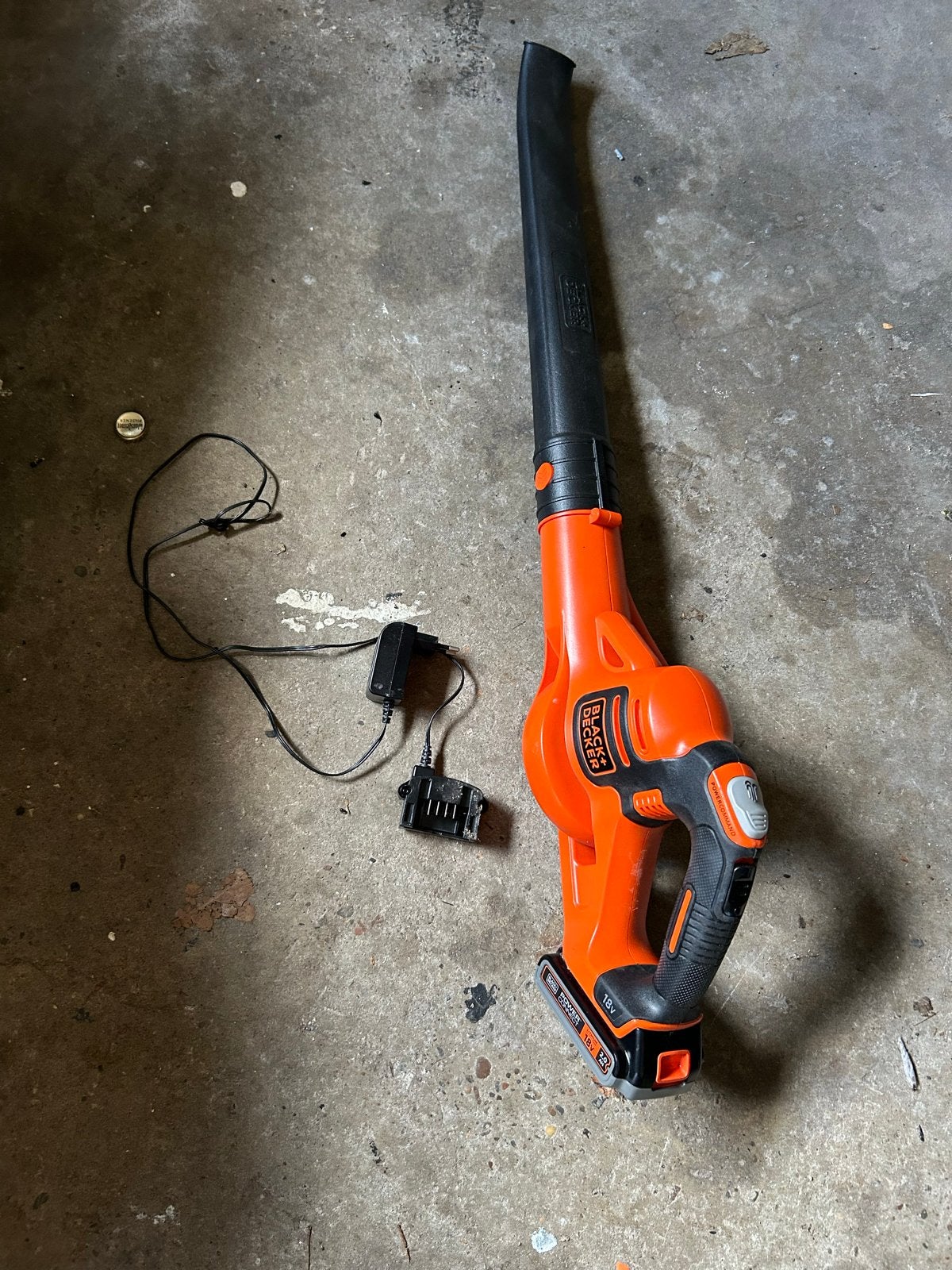Black+Decker 18V Accu Bladblazer - Zo goed als nieuw, Ophalen of Verzenden, Zo goed als nieuw, Accu, Handgedragen