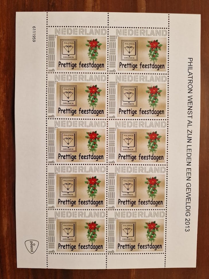 Nederlandse Kerstzegels Philatron Drunen 2013, Postzegels en Munten, Postzegels | Nederland, Verzenden, Na 1940, Postfris
