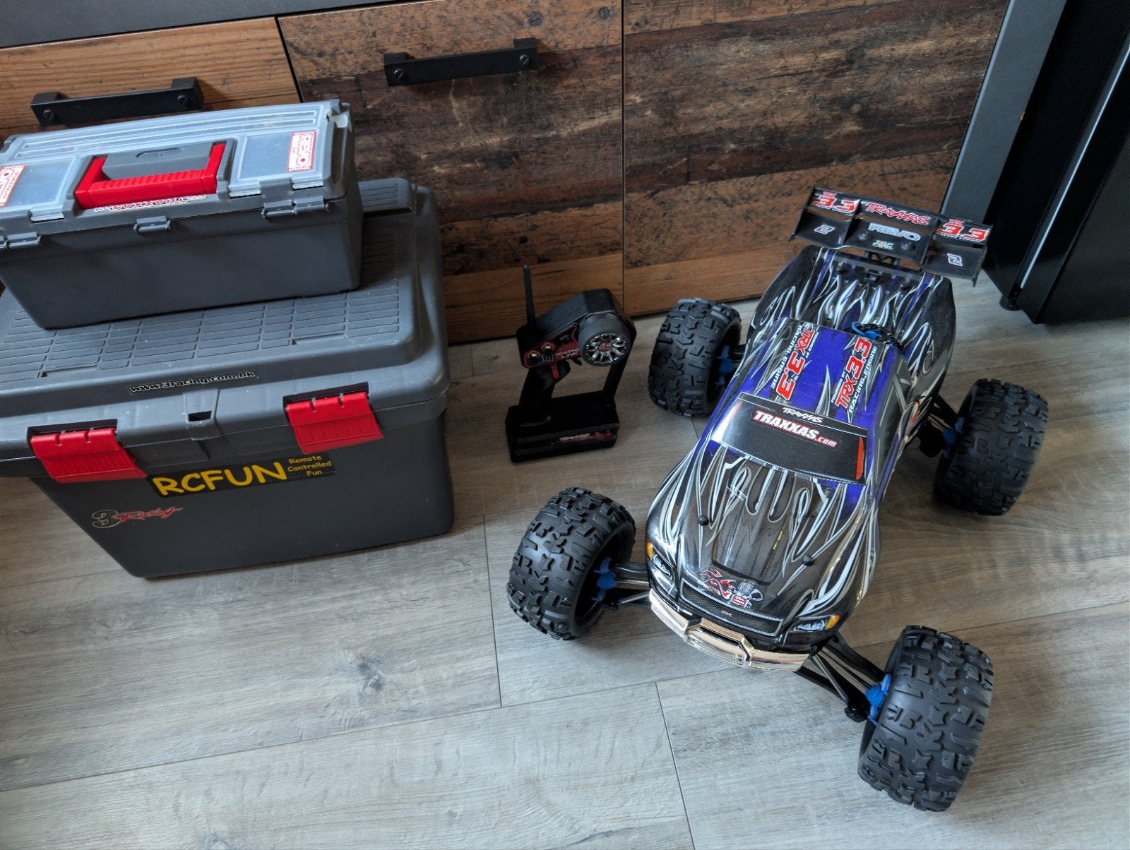 Traxxas Revo 3.3 zgan overcompleet, Ophalen, Nitro, Auto offroad