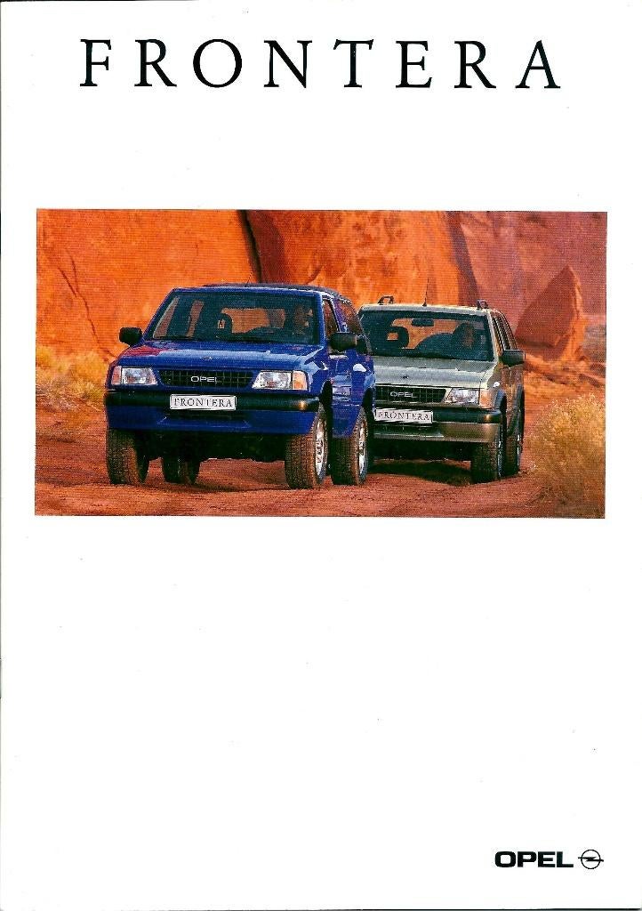 Folder Opel Frontera 1996, Ophalen of Verzenden, Gelezen, Opel