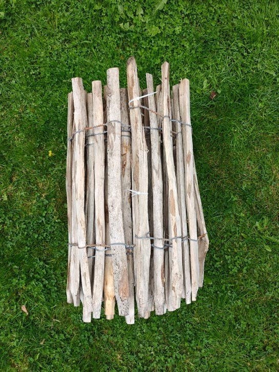 Kastanjehouten schapenhek 60cm hoog, ca. 4m lang, Ophalen, Gebruikt, Hout, Tuinhek