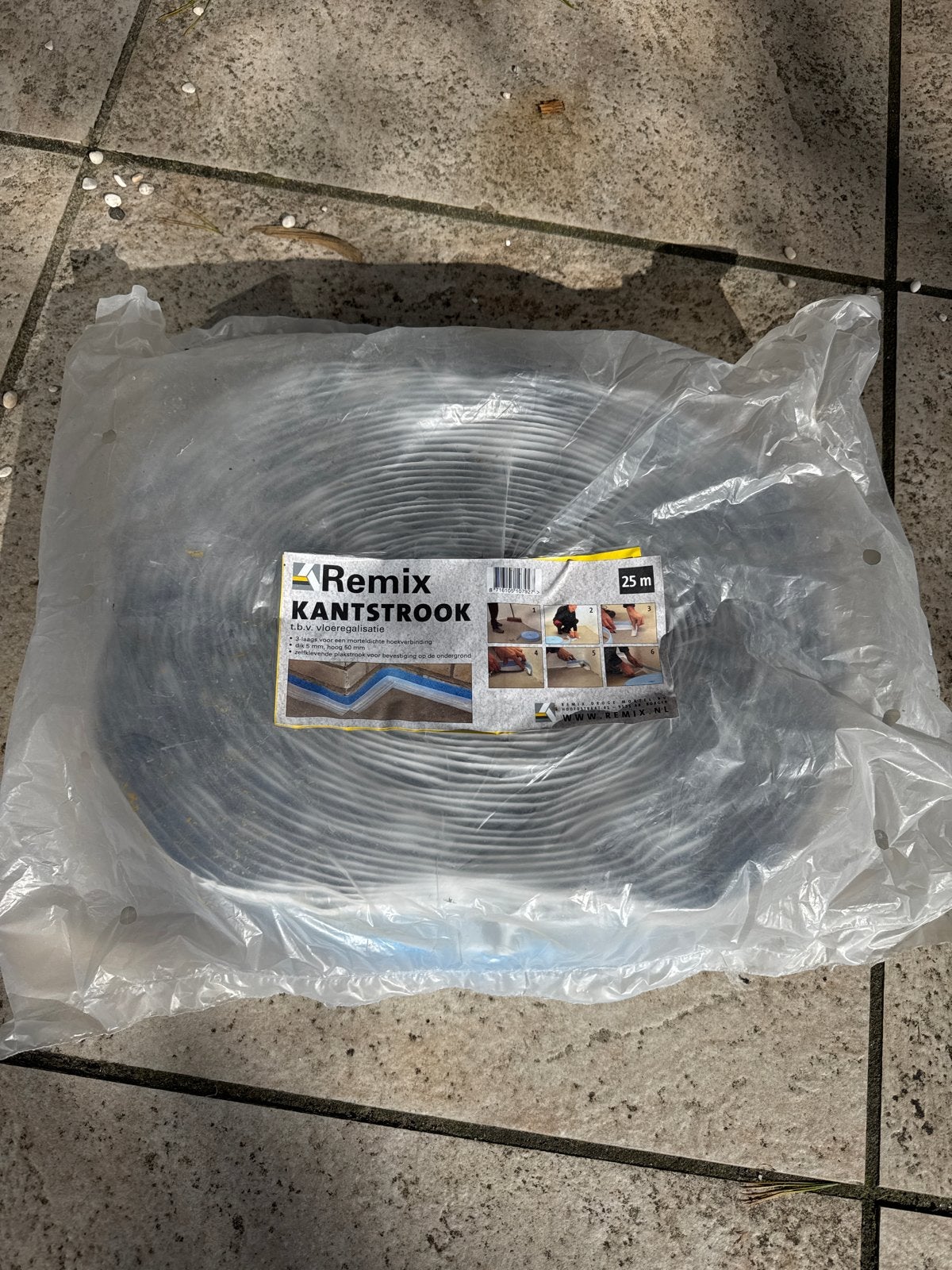 Kantstrook Remix 25m - Water- en morteldicht, Minder dan 4 cm, Overige materialen, Nieuw, Ophalen of Verzenden