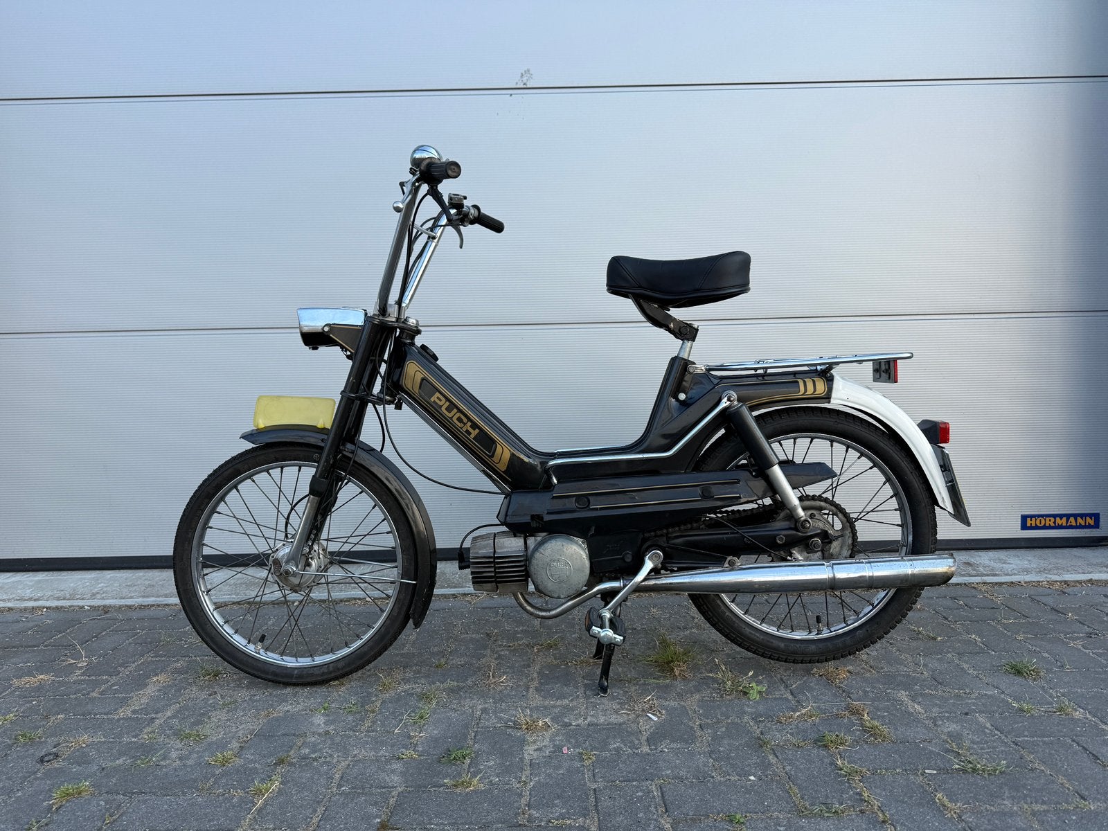 Puch Maxi S 1977 - JPS zwart goud - geel kenteken, Fietsen en Brommers, Brommers | Puch, Ophalen, Gebruikt, Maximaal 45 km/u, Maxi