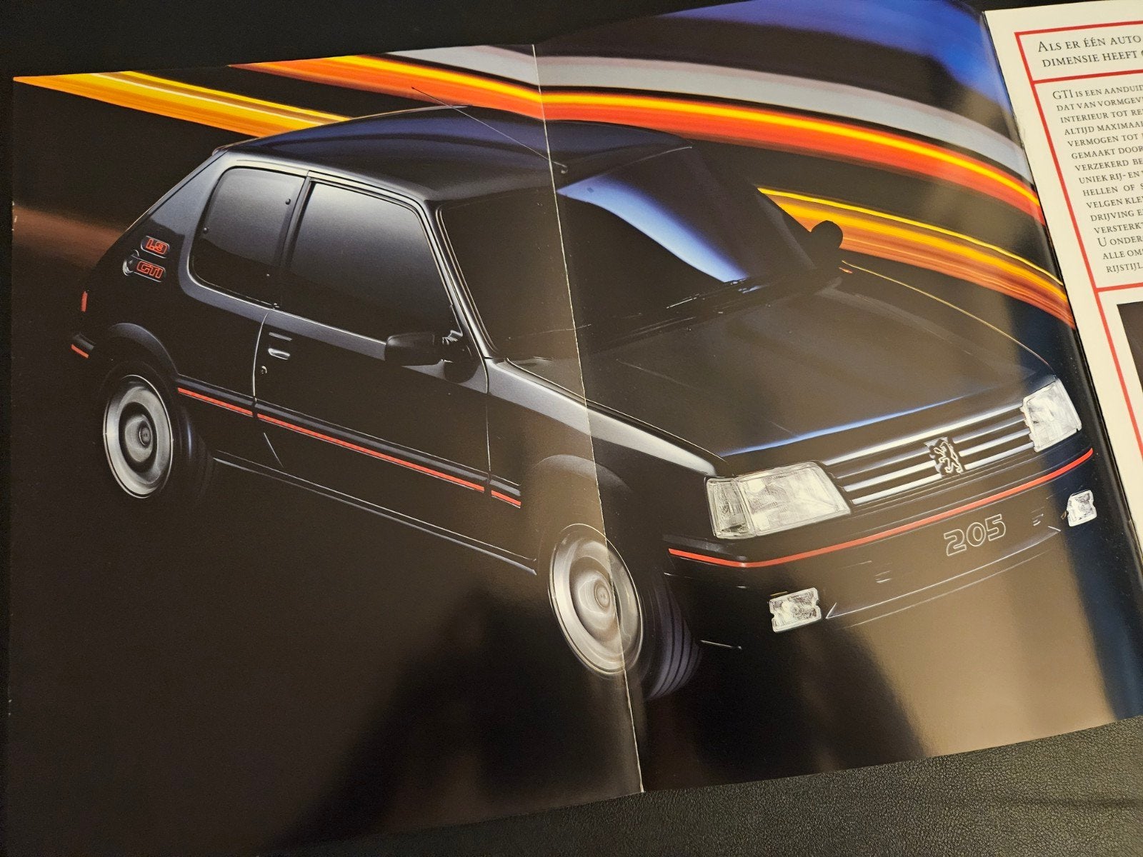 Brochure Peugeot 205 GTi 1993, Boeken, Ophalen of Verzenden, Zo goed als nieuw, Peugeot