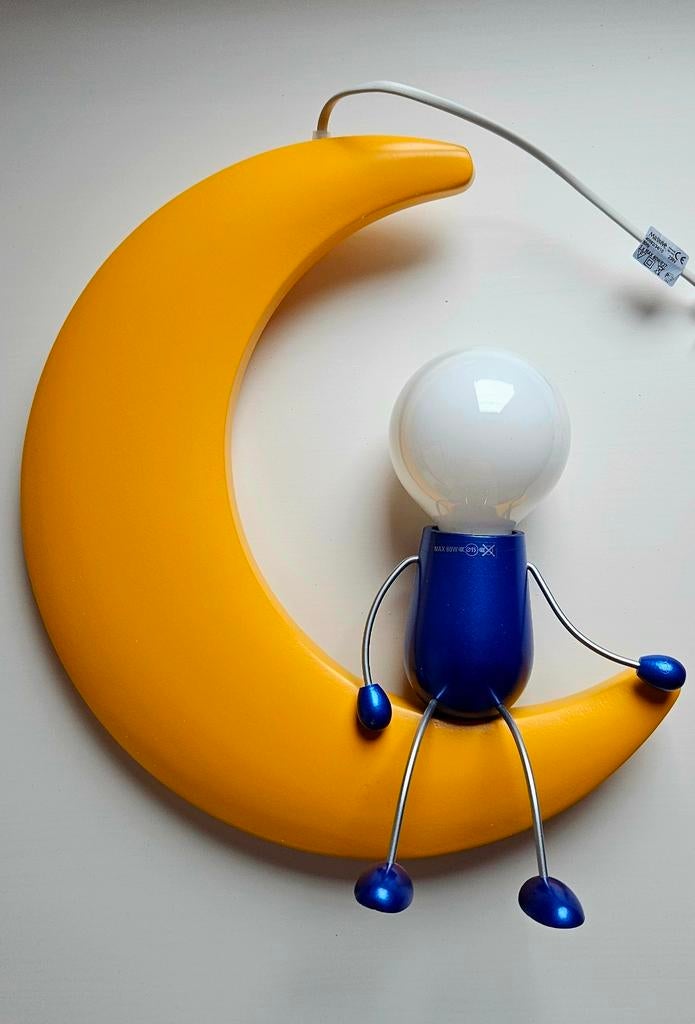 Kinderlamp Mannetje op de Maan - hanglamp, Huis en Inrichting, Ophalen, Gebruikt, Kinderlijk, Speels