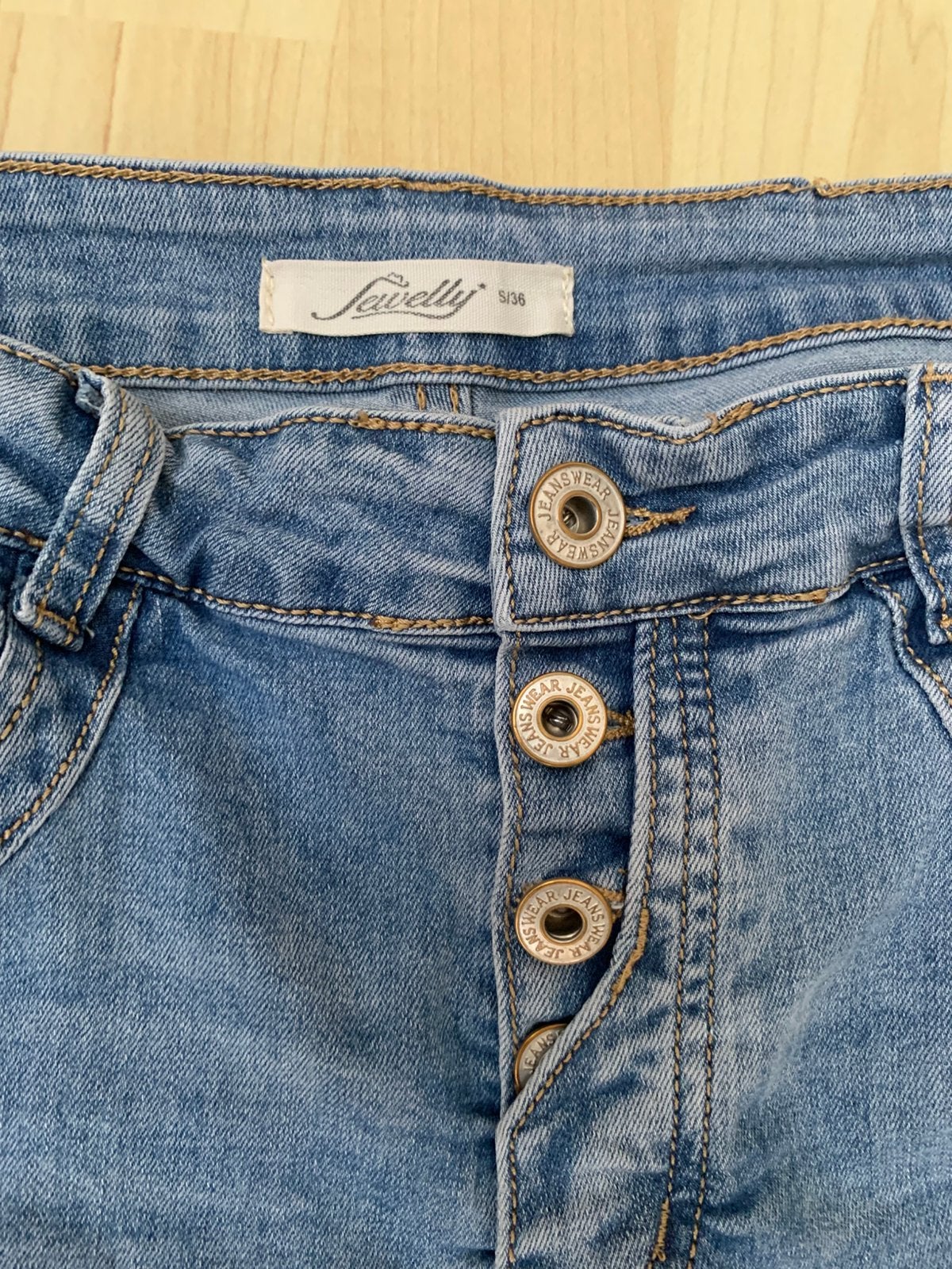 Jewelly skinnyjeans maat 38, Kleding | Dames, Ophalen of Verzenden, Zo goed als nieuw, Blauw, W30 - W32 (confectie 38/40)