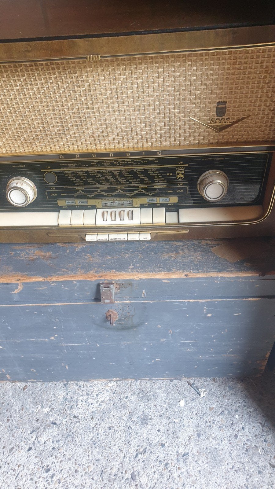 oude radio, Antiek en Kunst, Ophalen of Verzenden