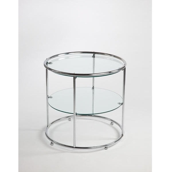 Giso theetafel 2 glasplaten, Nieuw, Ophalen of Verzenden, Glas, 75 cm of meer