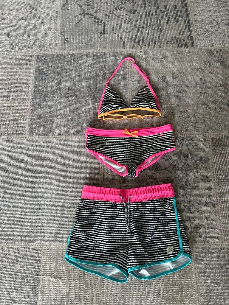 Protest bikini topje broekje en short maat 164, Gebruikt, Meisje, Ophalen of Verzenden, Maat 164