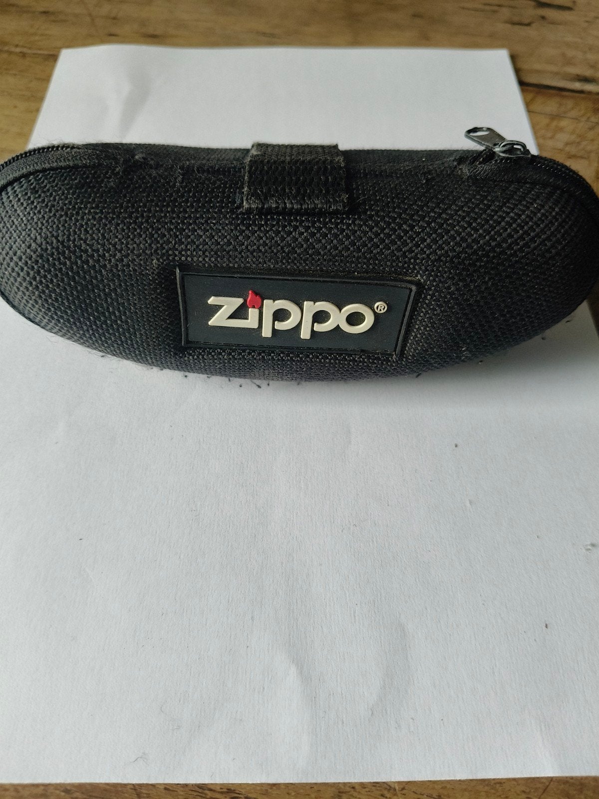 Originele Zippo brillenkoker - Zwart met ritssluiting, Overige merken, Gebruikt, Zwart, Ophalen of Verzenden