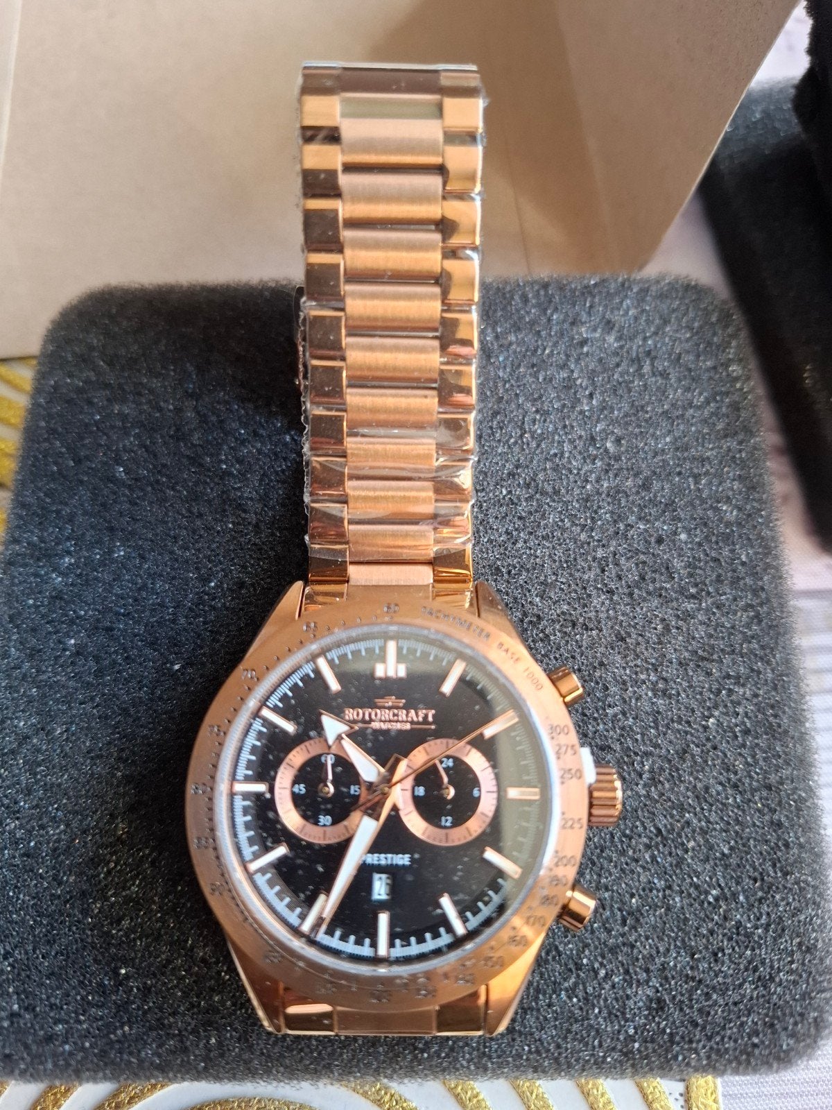 Rotorcraft Prestige RC6404 Herenhorloge Roségoud, Overige merken, Overige materialen, Polshorloge, Overige materialen