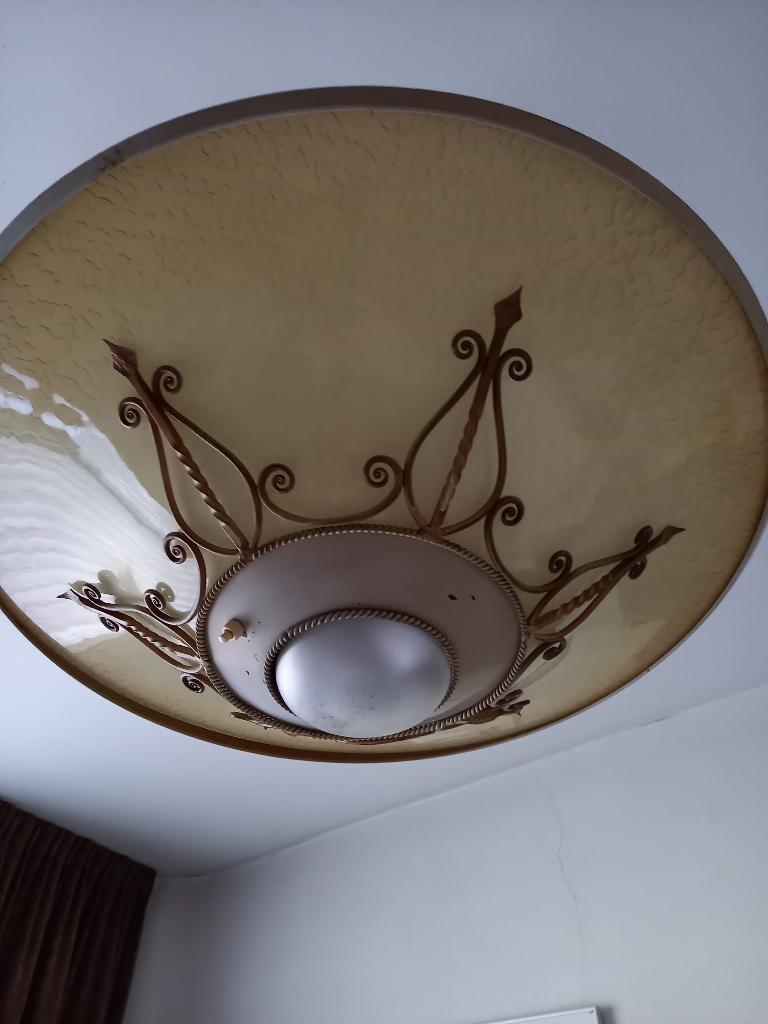 Antiekehanglamp 70cm, Huis en Inrichting, Ophalen, Gebruikt