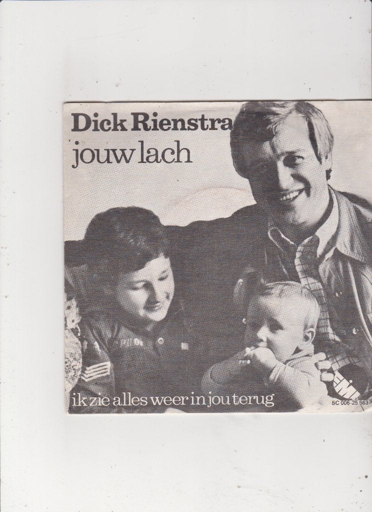 7" Single Dick Rienstra - Jouw lach, Ophalen of Verzenden, Gebruikt, Nederlandstalig