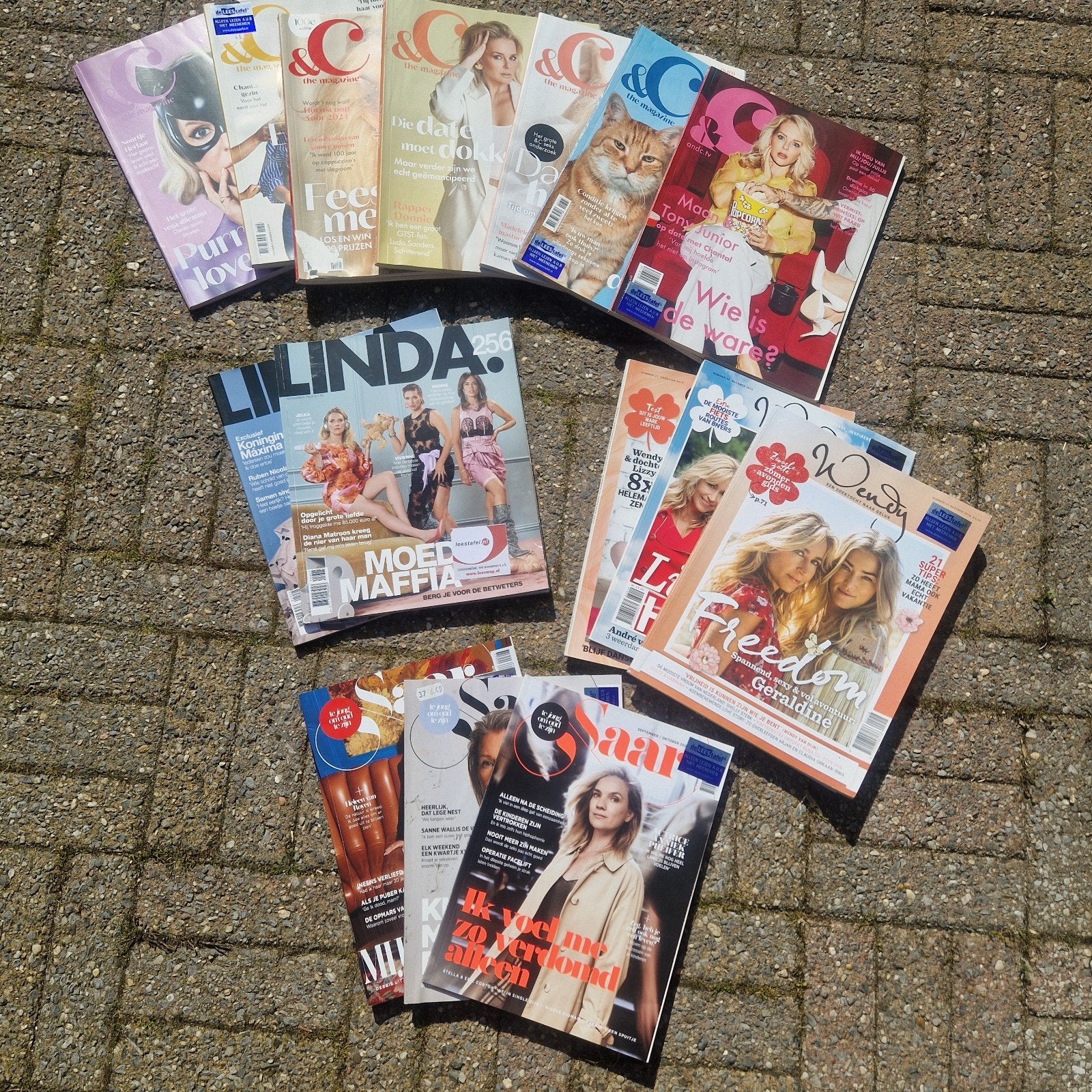 15x div. bladen Linda/ &C/Wendy/Saar, Ophalen of Verzenden, Gelezen, Damesbladen