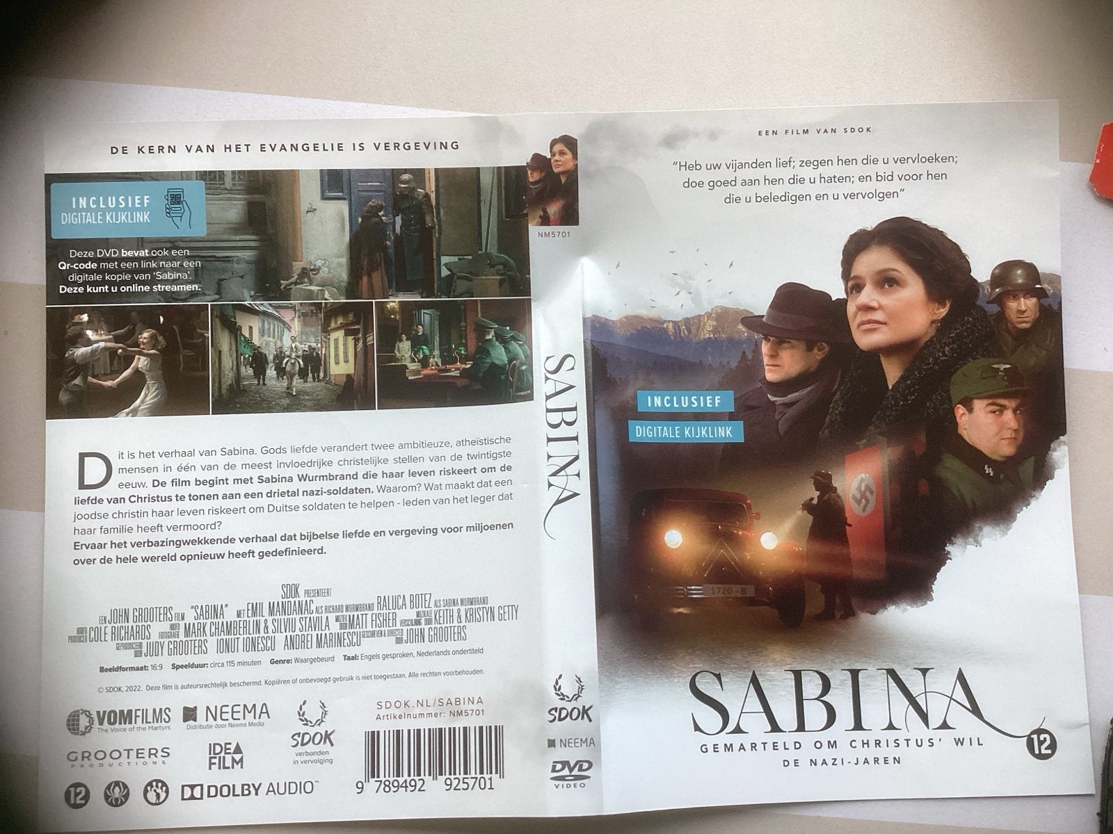 Sabina: Gemarteld om Christus' Wil - De Nazi Jaren DVD, Vanaf 12 jaar, Ophalen of Verzenden, Zo goed als nieuw