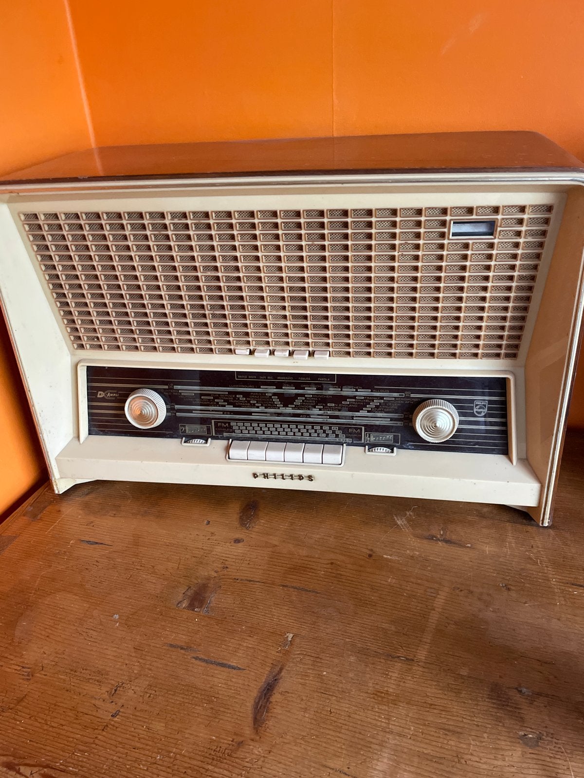 Vintage Philips Radio - Klassieke Buizenradio, Ophalen, Gebruikt, Radio