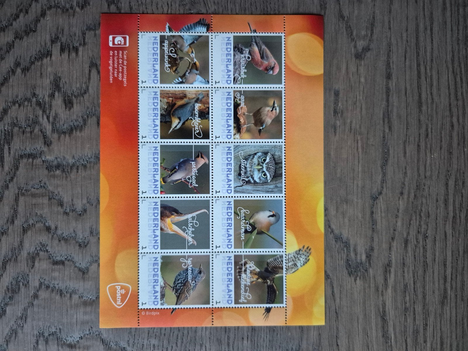 Postzegelvel Nederland Vogels - Postfris, Ophalen of Verzenden, Na 1940, Postfris