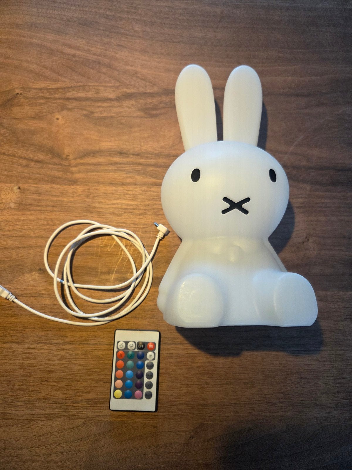 Nijntje LED Nachtlamp met Afstandsbediening, Ophalen, Gebruikt, Overige merken, Wit