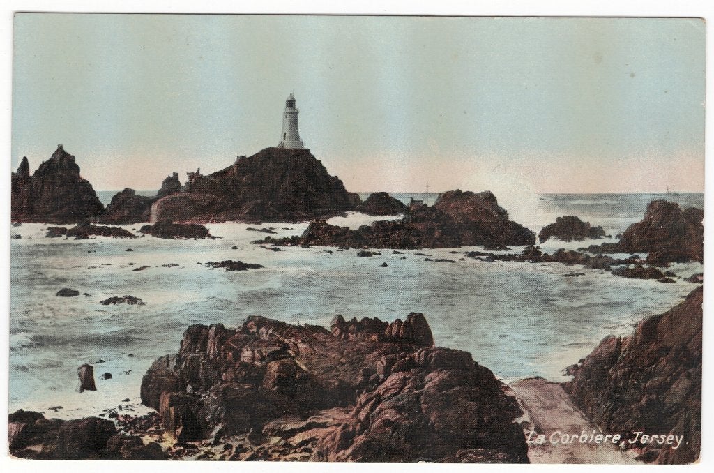 B26166 Vuurtoren bij Jersey, Ophalen of Verzenden, 1920 tot 1940, Gelopen, Engeland