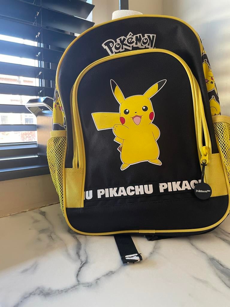 Leuke Pokémon Pikachu Rugtas - Zwart/Geel, Sieraden, Tassen en Uiterlijk, Tassen | Rugtassen, Gebruikt, Disney of Dora, 25 tot 40 cm