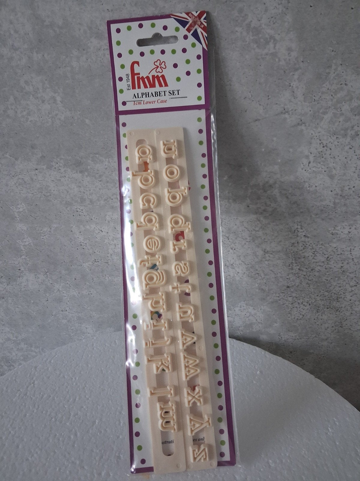 FMM Alfabet Set Uitstekers Kleine Letters, Ophalen of Verzenden, Nieuw, Taarten of Cupcakes, Versiering