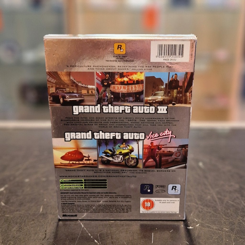 Grand Theft Auto Double Pack Xbox One Games - In Nette Staat, Microsoft, Gebruikt, Support@microsoft.com, Microsoft Corporation
One Microsoft Way
Redmond, WA 98052-6399
USA
