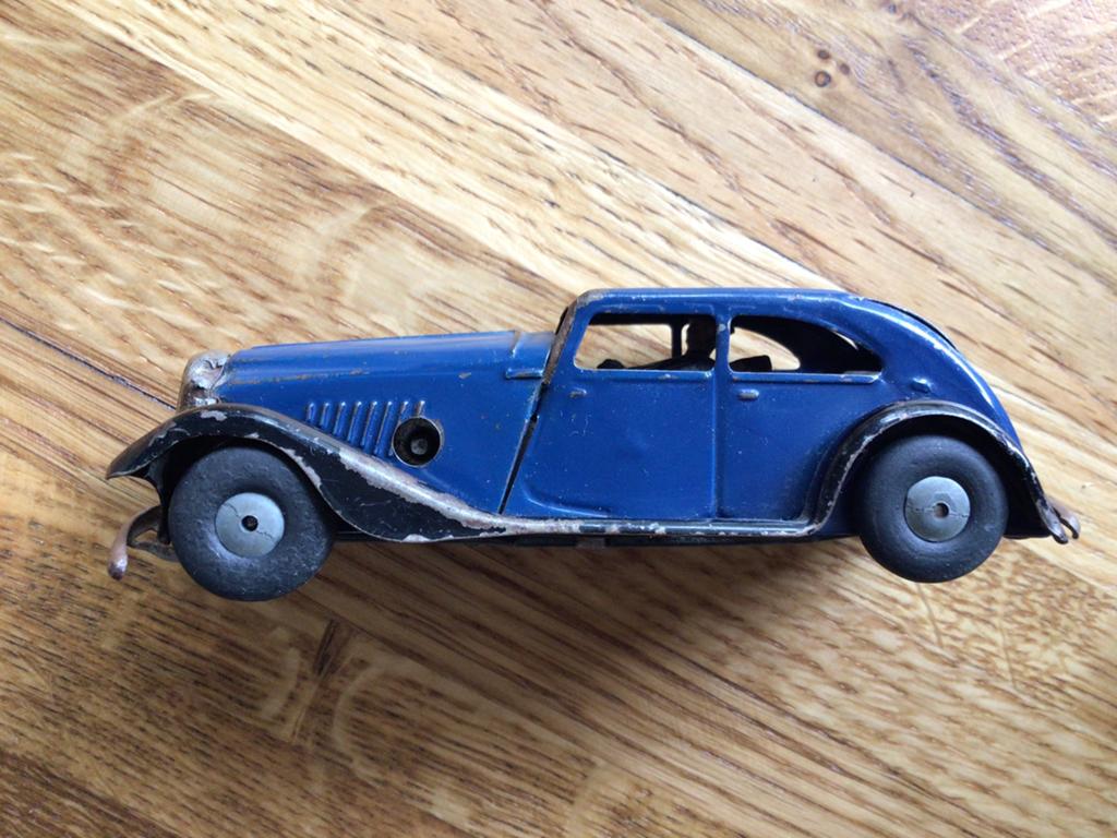 Minic Toys, tri-ang, blauw, Ophalen of Verzenden, Gebruikt, Auto, Overige merken