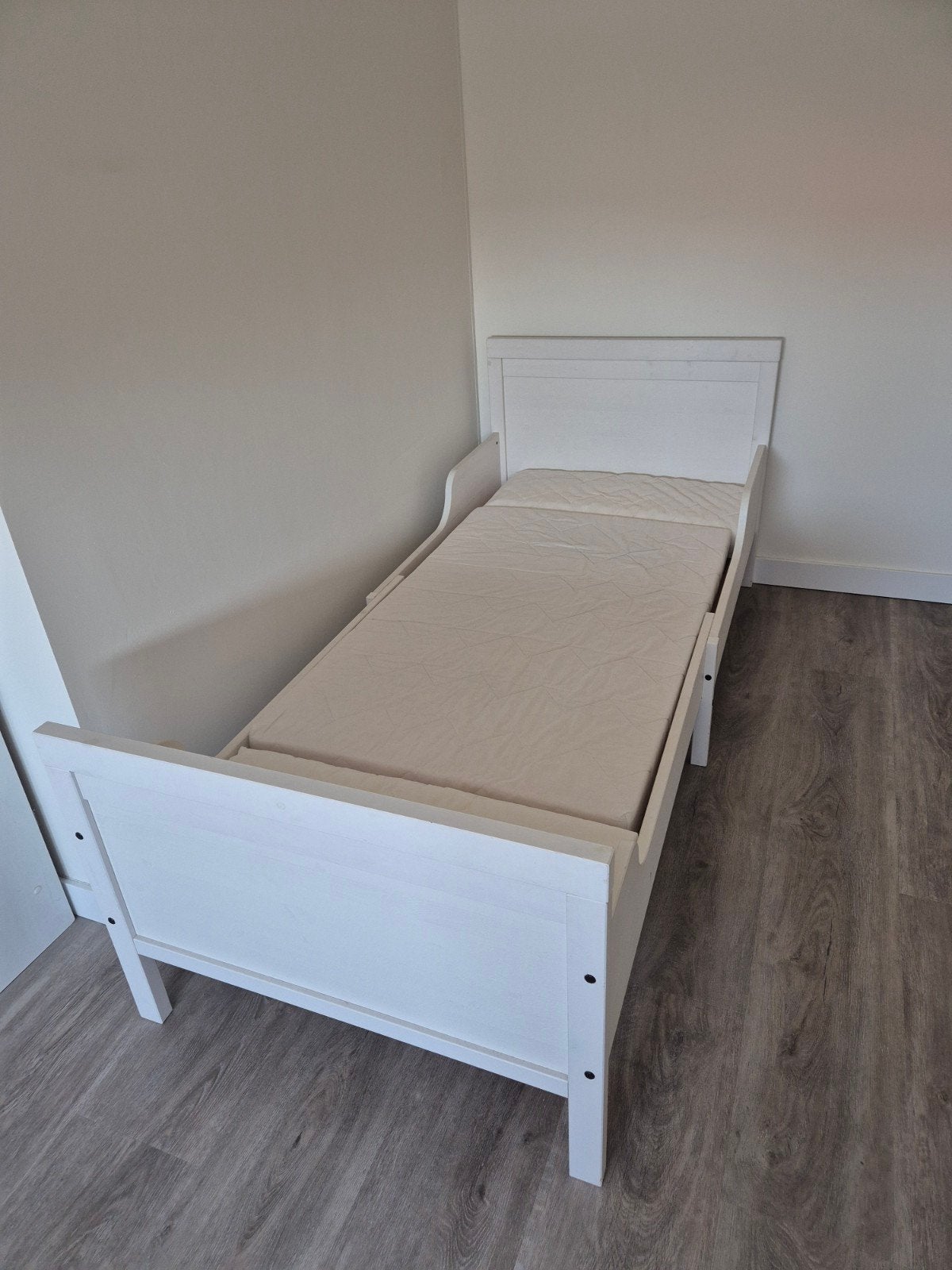 Wit doorgroeibed met matras (200x80 cm), Ophalen