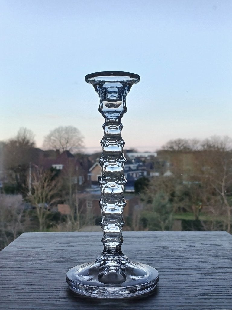 Kandelaar Persglas Sklo Union 1970’s, Ophalen of Verzenden, Glas