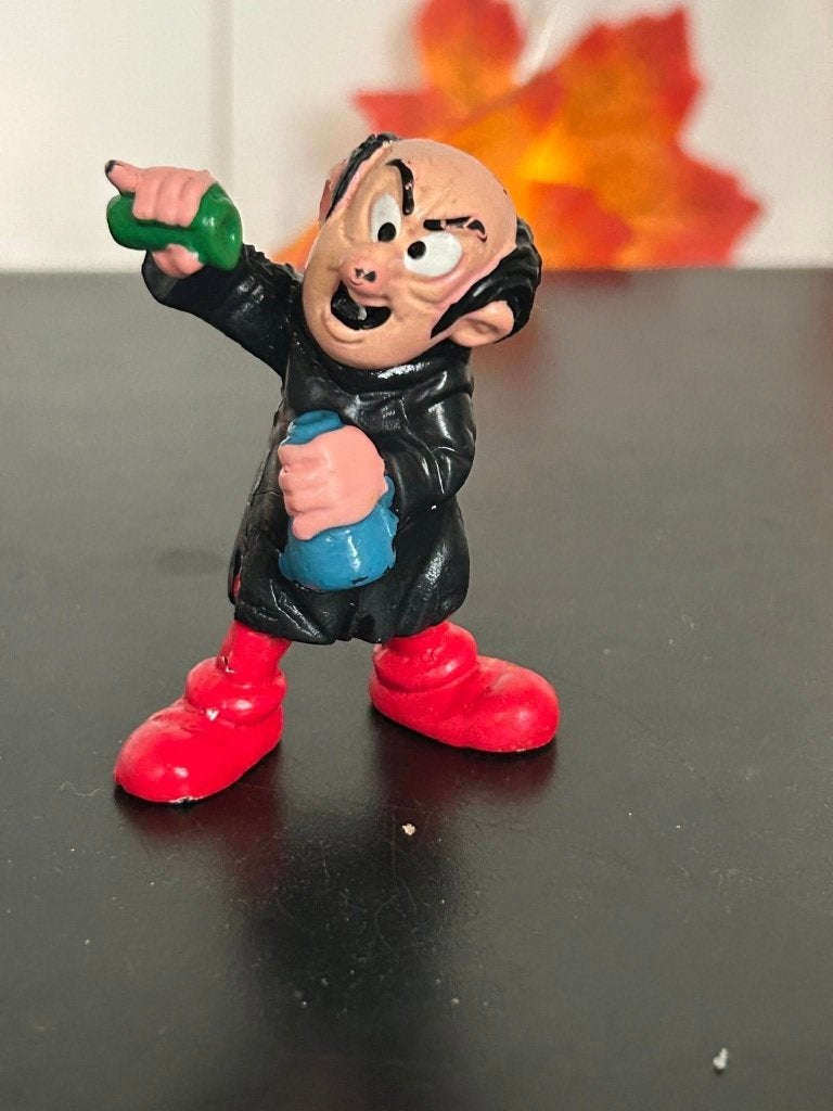 Vintage Schleich Gargamel Smurfen figuurtje (1978), Ophalen of Verzenden, Gebruikt, Gargamel, Poppetje, Figuurtje of Knuffel