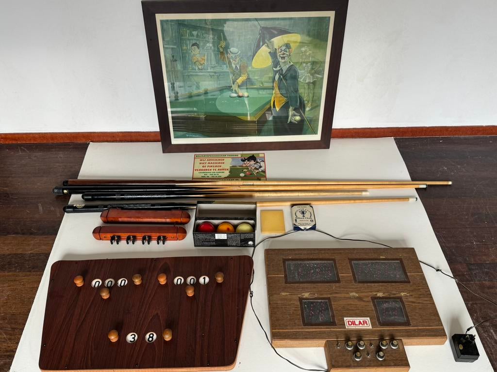 Biljartaccessoires, Een of twee spelers, Ophalen of Verzenden, Zo goed als nieuw