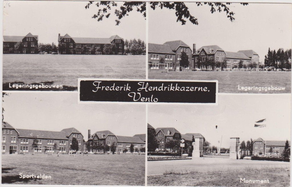 Venlo - Frederik Hendrikkazerne/Legeringsgebouwen/Sportveld, Verzenden, 1940 tot 1960, Gelopen, Limburg