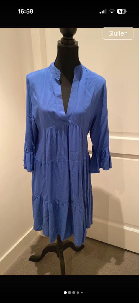 Nieuw Zomerjurkje Viscose Maat 36/38 Knie Lengte, Kleding | Dames, Jurken, Blauw, Nieuw, Ophalen of Verzenden, Knielengte