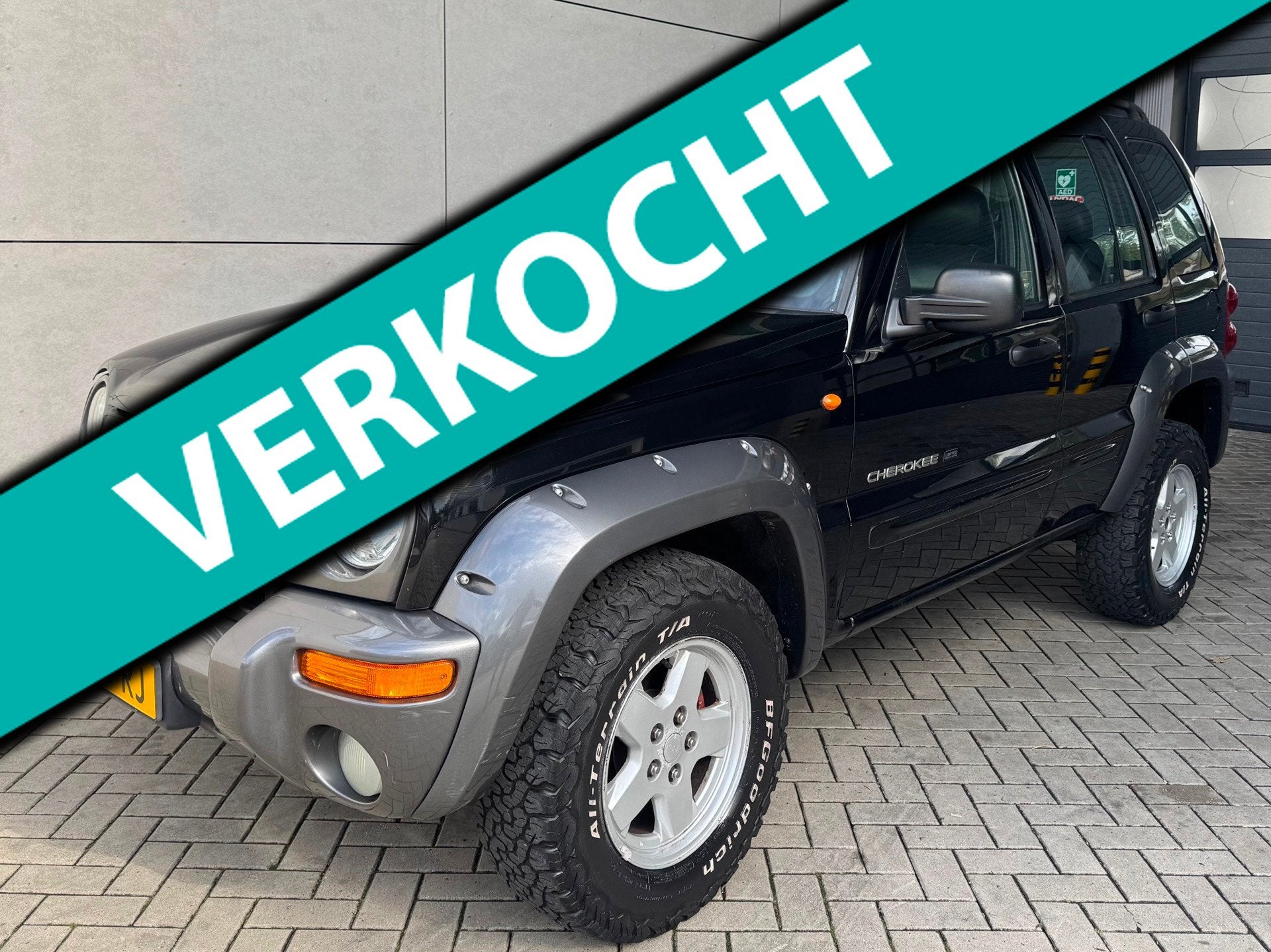 Jeep Cherokee 3.7i V6 Renegade 2003 AUTOMAAT 4x4, Auto's, Automaat, 3700 cc, Gebruikt, Zwart