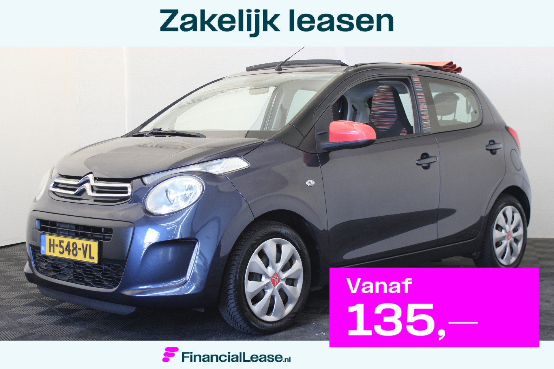 Citroën C1 1.0 e-VTi Airscape Feel, Voorwielaandrijving, Euro 5, Stof, Gebruikt