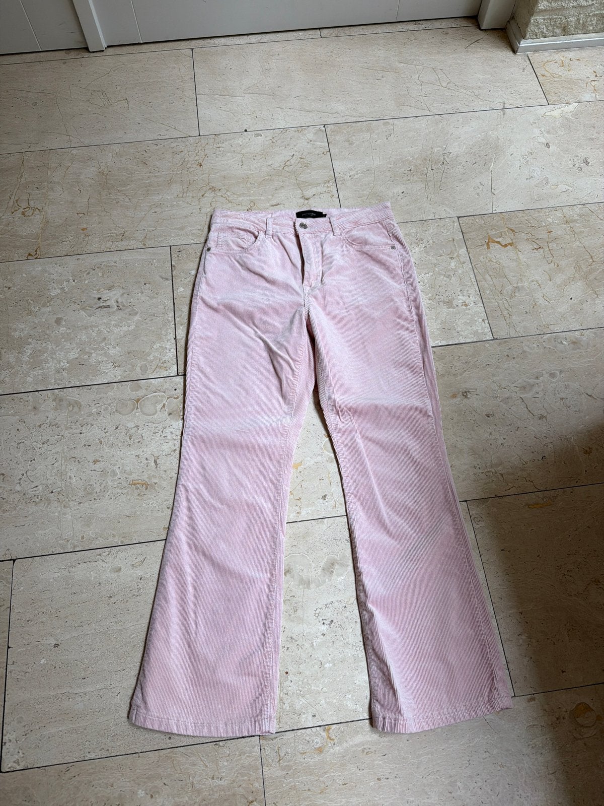 Claudia Sträter roze corduroy flared broek maat 38, Maat 38/40 (M), Ophalen of Verzenden, Zo goed als nieuw, Roze