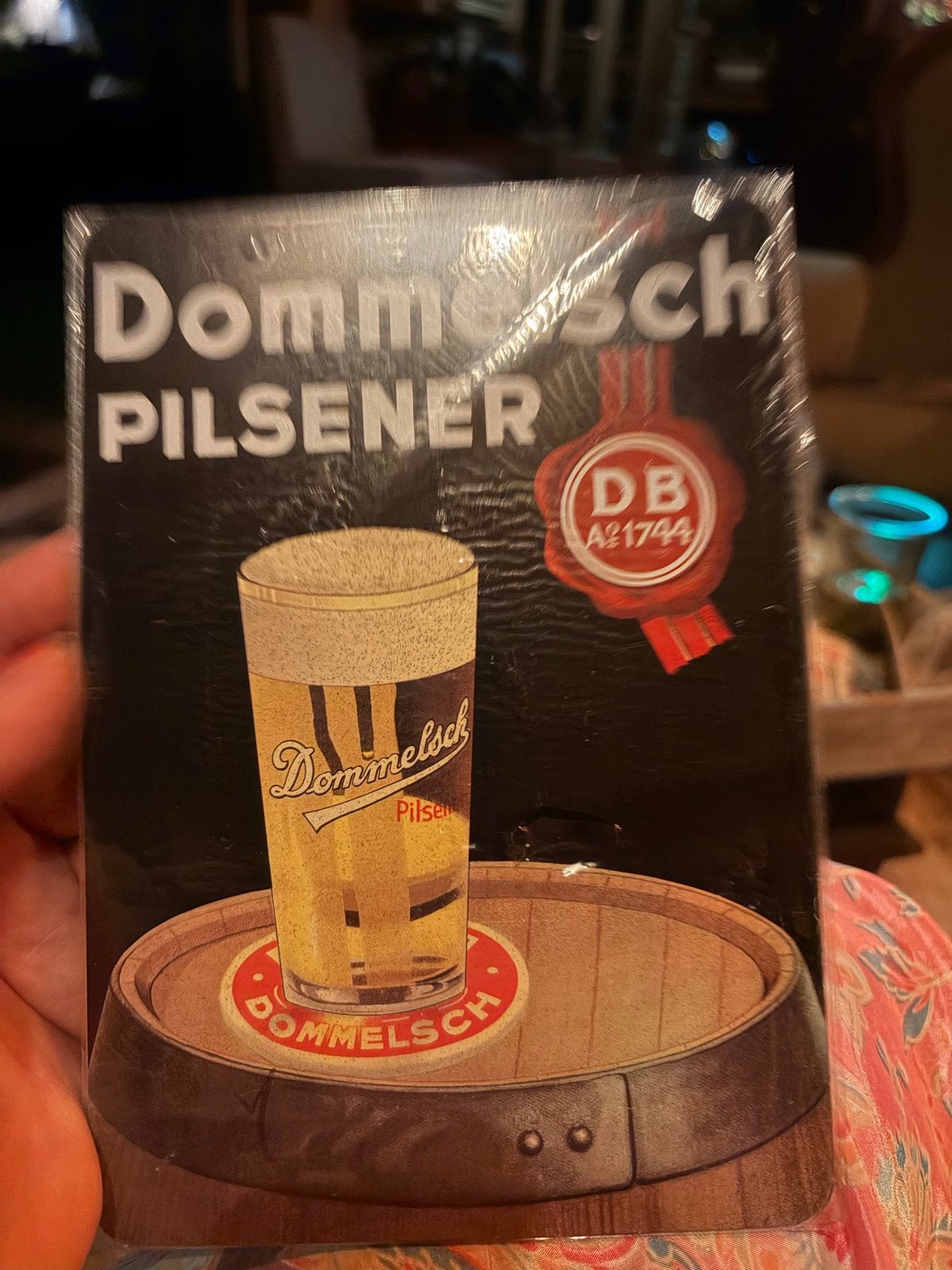 2 Dommelsch Pilsener Emaille Reclameplaten Replica Jaren '40, Ophalen of Verzenden, Nieuw, Reclamebord