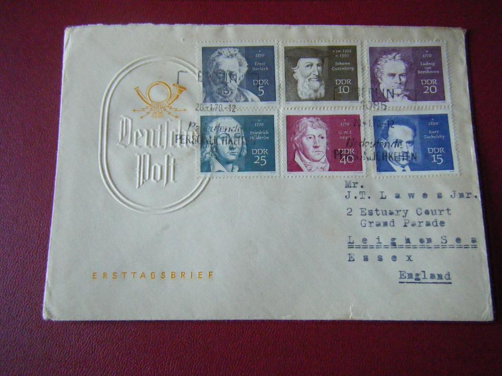 B38 - Duitsland / DDR - Envelop - 10, Postzegels en Munten, Brieven en Enveloppen | Buitenland, Ophalen of Verzenden, Envelop