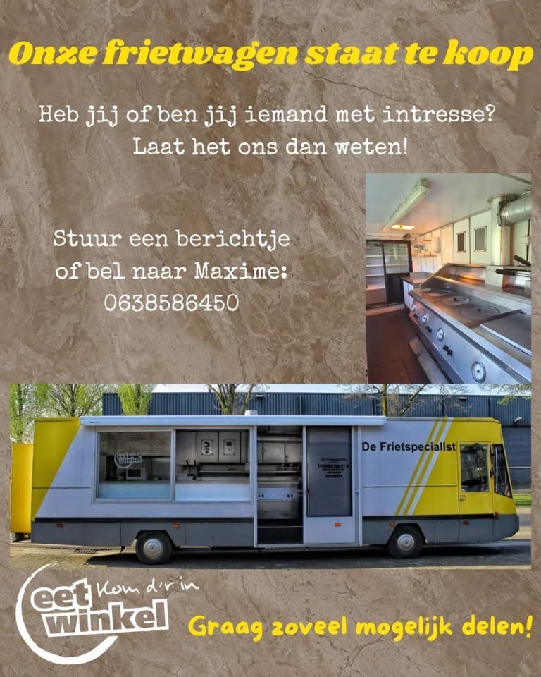 Frietwagen te koop, Ophalen, Zo goed als nieuw, Tractor en Landbouw