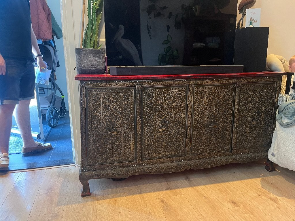 Dressoir oosterse patronen, Ophalen, 100 tot 150 cm, Oosters, 25 tot 50 cm