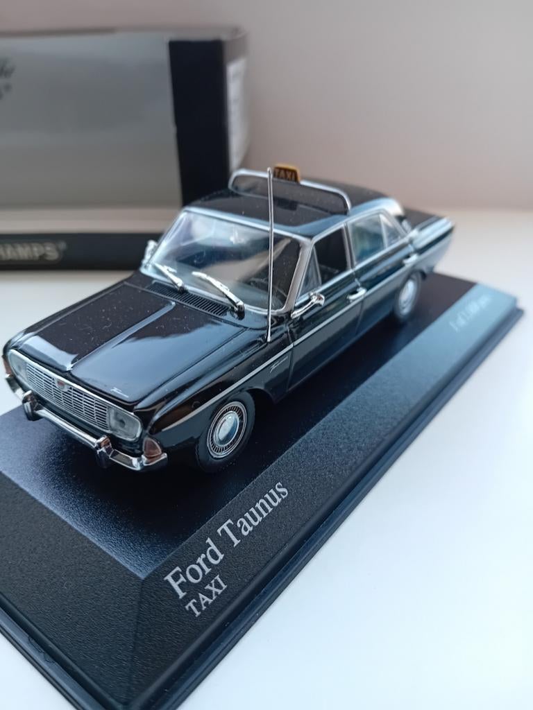 Minichamps Ford Taunus P5 20M Taxi., Ophalen of Verzenden, Zo goed als nieuw, Auto, MiniChamps