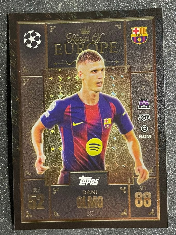 Topps MA EXTRA 25/26 KINGS OF EUROPE DANI OLMO FC BARCELONA, Verzenden, Zo goed als nieuw, Plaatje