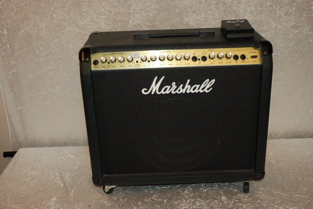 Marshall Valvestate 80V met footswitch, reverb,  Model 8080, Ophalen, Gebruikt, ., Marshall