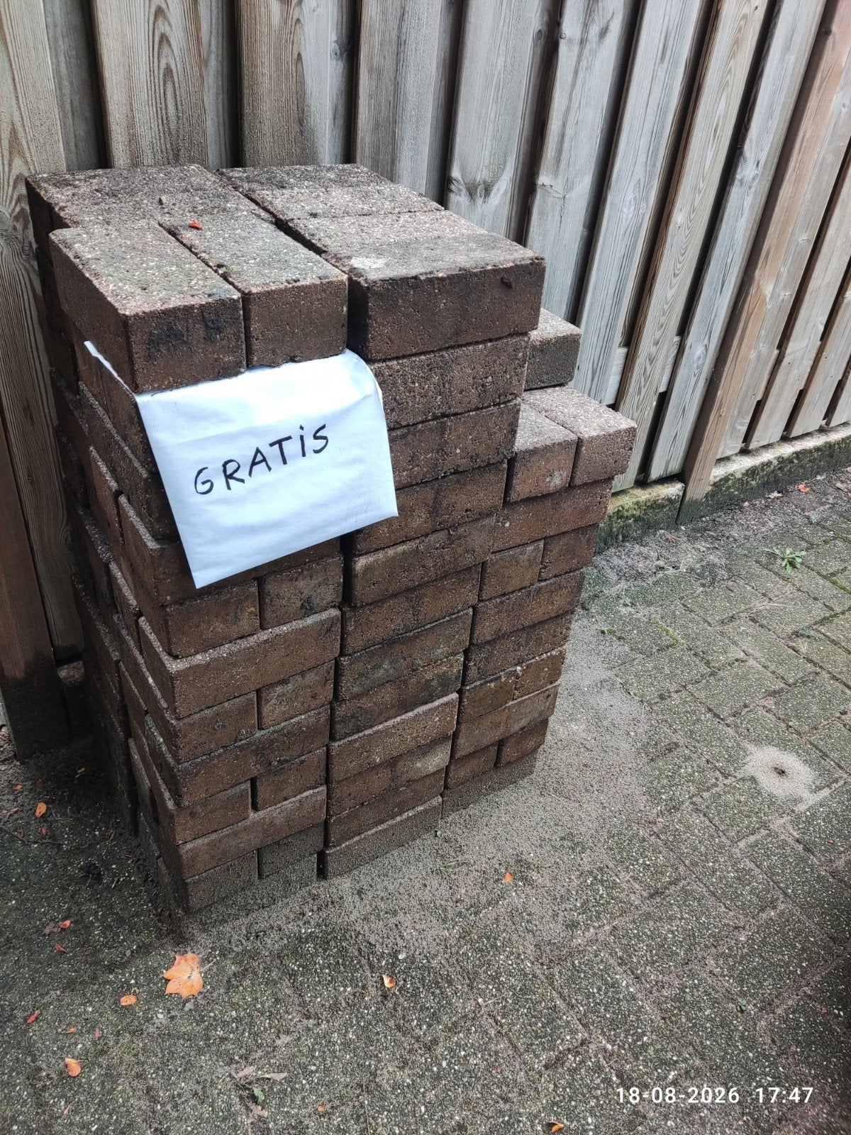 Betonstenen stenen klinkers, Ophalen, Gebruikt, Beton, Klinkers