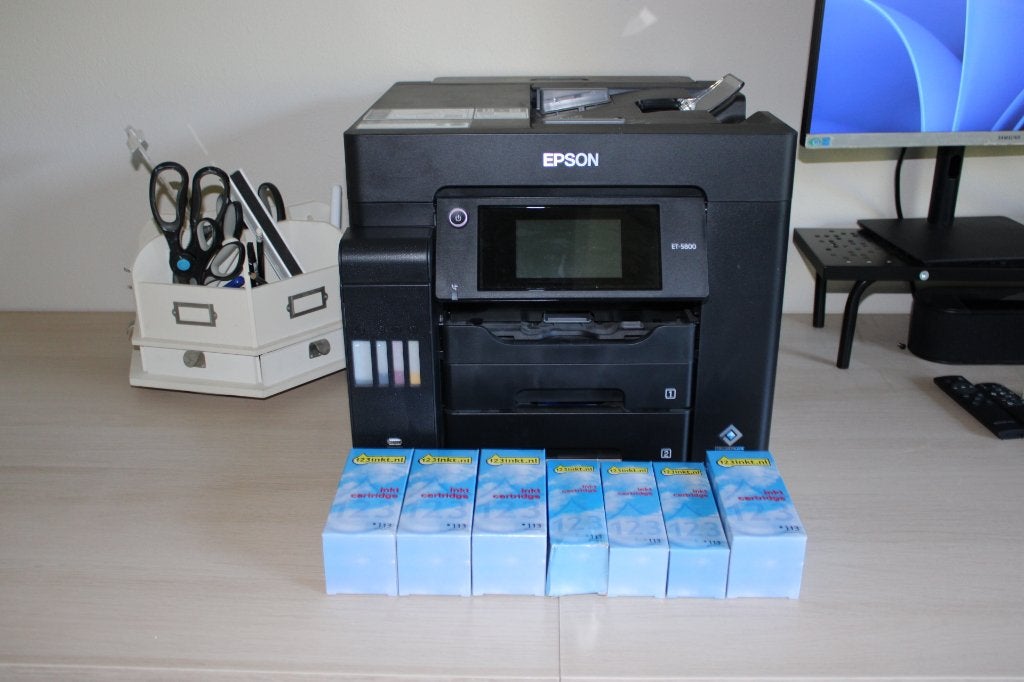Epson EcoTank ET-5800 KLEURENPRINTER, Computers en Software, Printers, Ophalen, Zo goed als nieuw, Scannen, All-in-one