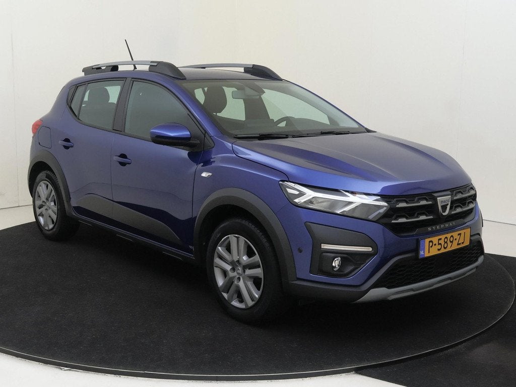 Dacia Sandero Stepway 1.0 TCe 90 Comfort | Pack Assist | air, Auto's, Dacia, 12 maanden, Stof, Euro 6, Blauw