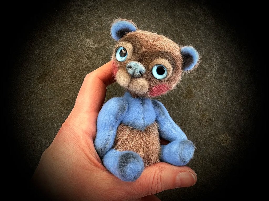 Teddybeer Handgemaakt Teddy Beer Bear beweegbaar pop doll, Verzenden, Nieuw, Stoffen beer, Overige merken