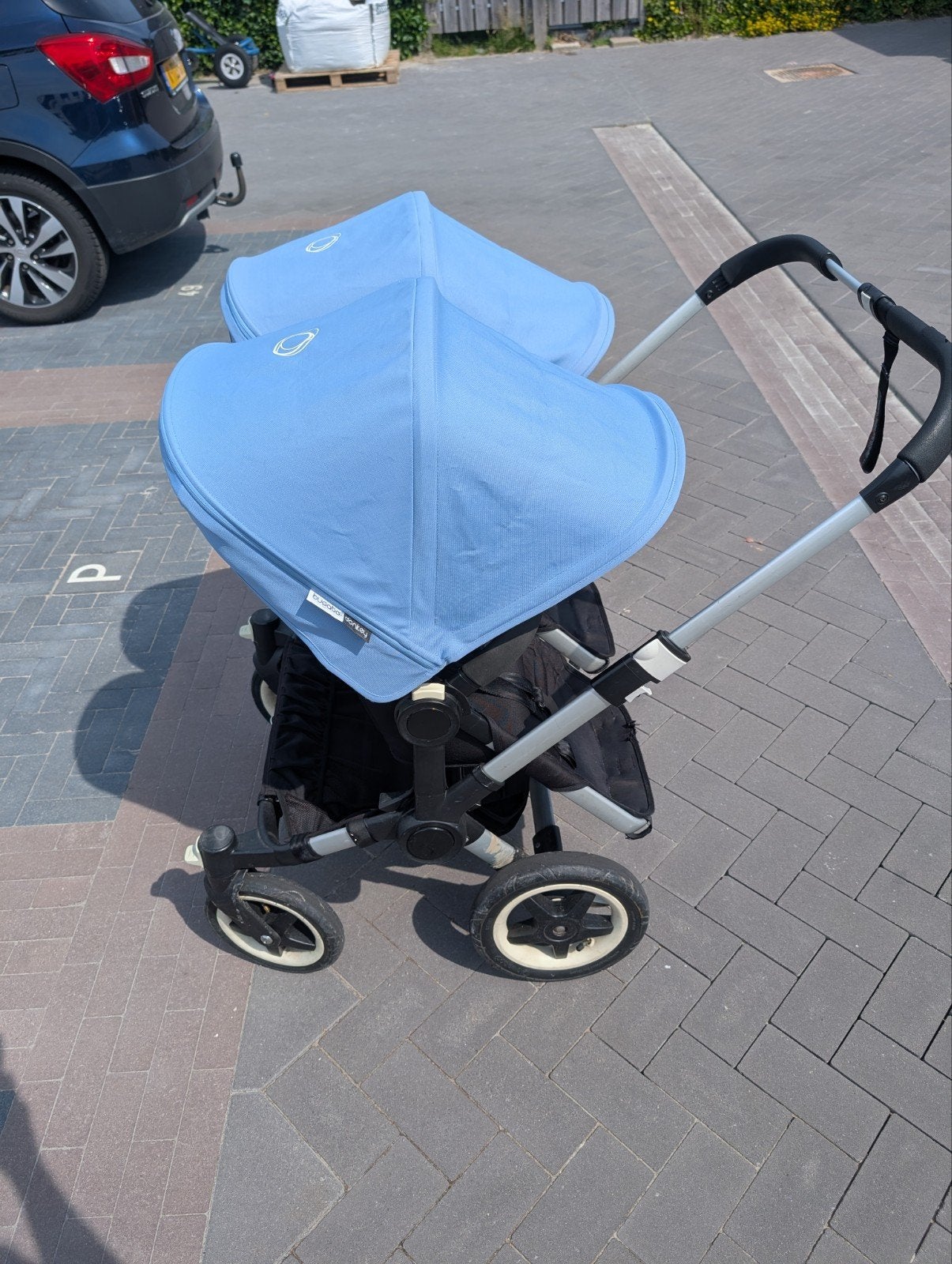 Goedkope Bugaboo Donkey 2 Duo kinderwagen, Ophalen, Gebruikt, Bugaboo, Luchtbanden
